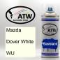 Preview: Mazda, Dover White, WU: 400ml Sprühdose, von ATW Autoteile West.
